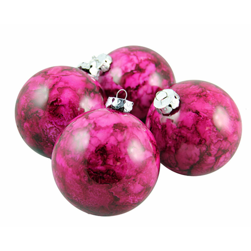 Boule de Noël incassable, Mauve brillant