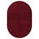 Arbelle Solid Colour Machine Woven Polypropylene Area Rug in Dark Red