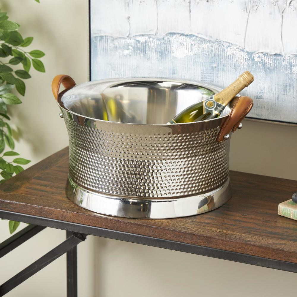 Stainless Steel Hammered Ice Bucket