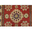 Tapis de couloir rouge nouvel âge en laine 2 pi 9 po x 9 pi 11 po Muiris