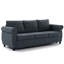 Canapé-lit 81,5 po gris foncé 21 po, lit escamotable avec mousse à mémoire de forme, 3 lits convertibles pour appartement, matelas en mousse 3,35 po, pour le salon-1025961737