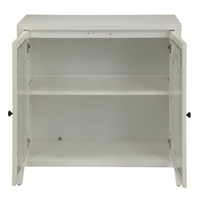 White Console Table With 2 Doors