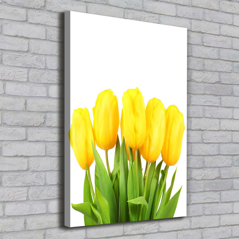 Yellow Tulips - Wrapped Canvas Print