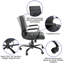 Mid-Back Executive Swivel Office Chair with Metal Frame and Arms-696376123