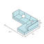 Ensemble de canapé modulaire élégant et confortable avec repose-pieds avec rangement, parfait pour se détendre et recevoir