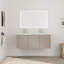 Meuble-lavabo double 48 po avec plateau en résine-344946028