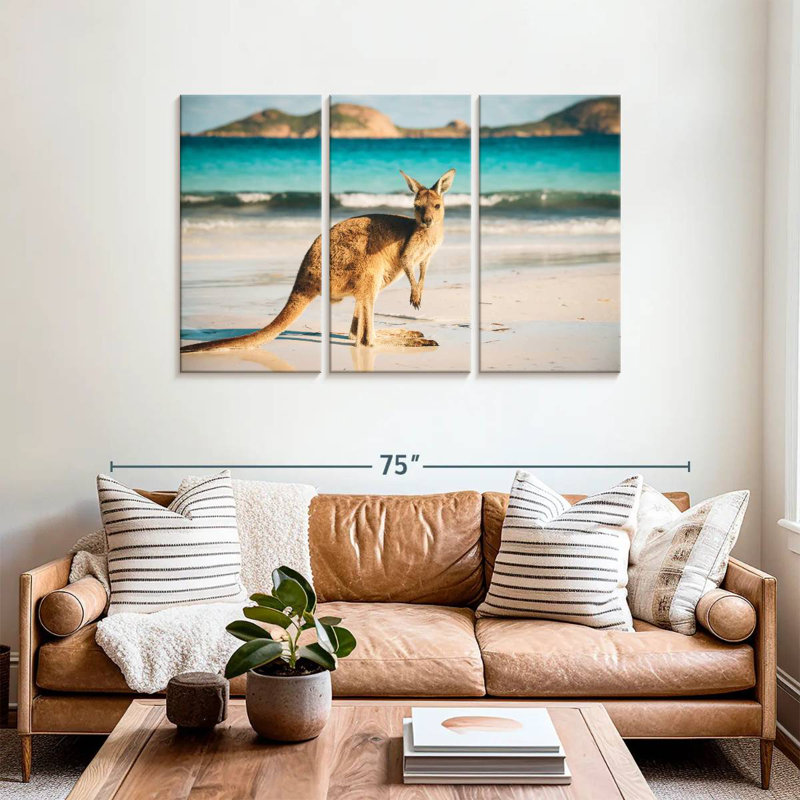Brampt Beach Kangaroo, 36" H x 57" W