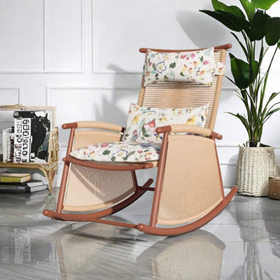 Chaise berçante de style jardin