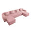 Canapé modulaire modulaire à 3 places en U avec assise profonde, conception moderne, coussins décoratifs et 2 repose-pieds mobiles pour un confort et une polyvalence ultimes-1431890815-1431890814-1431890800