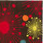 Tapis noir / rouge en laine touffeté à la main à motif abstrait Amier-31779682