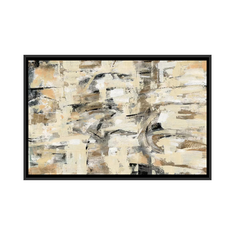« tone on tone », reproduction d’impression sur toile, H 40 po x l 60 po x P 1,5 po, Toile avec cadre noir, Pas de tapis