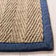 Auckland Natural/Blue Area Rug
