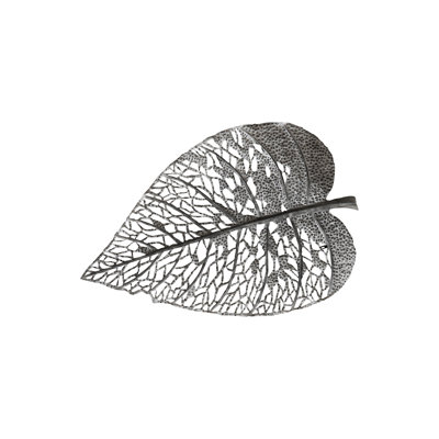 Birch Leaf Wall Art, Silver
