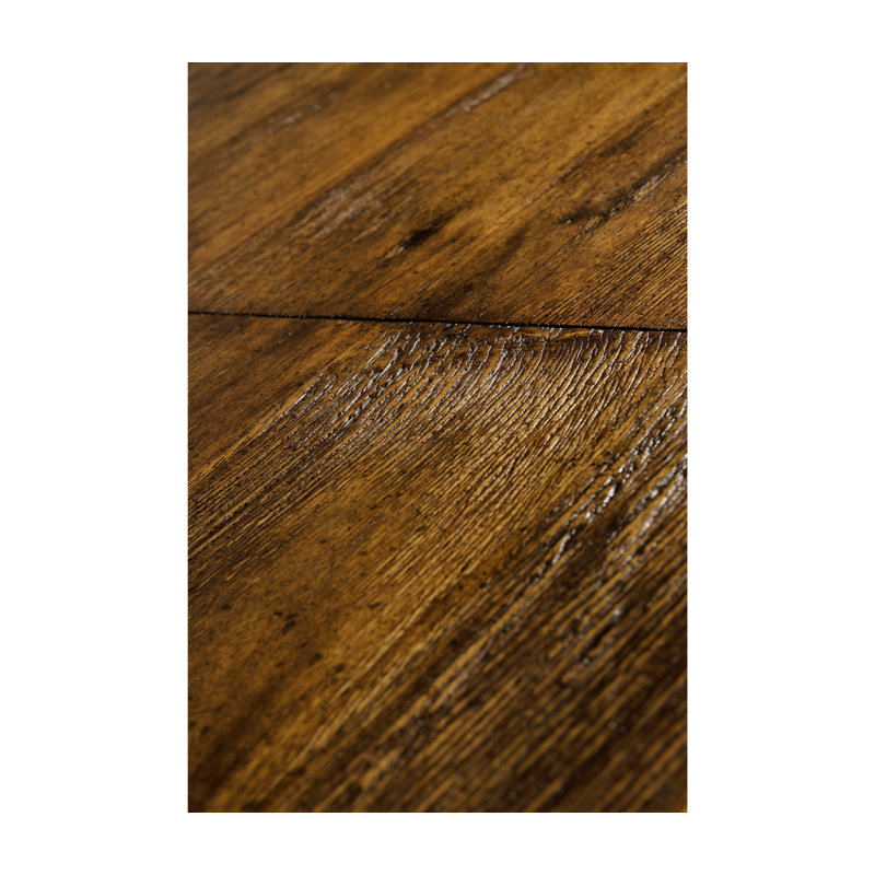Casually Country Solid Wood Dining Table, Country Farmhouse Walnut
