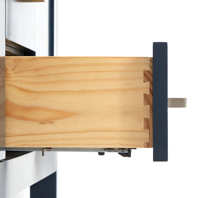 Bayhill 61'' W Single Vanity, Navy, Rectangular