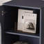 Grande armoire de rangement avec porte en verre trempé, deux tiroirs et tablette réglable pour une organisation polyvalente-892663019