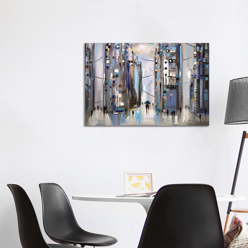 Rainy Afternoon by Ekaterina Ermilkina - Painting on Canvas, Wrapped Canvas, 101.6 cm H x 66.04 cm W x 3.175 cm D