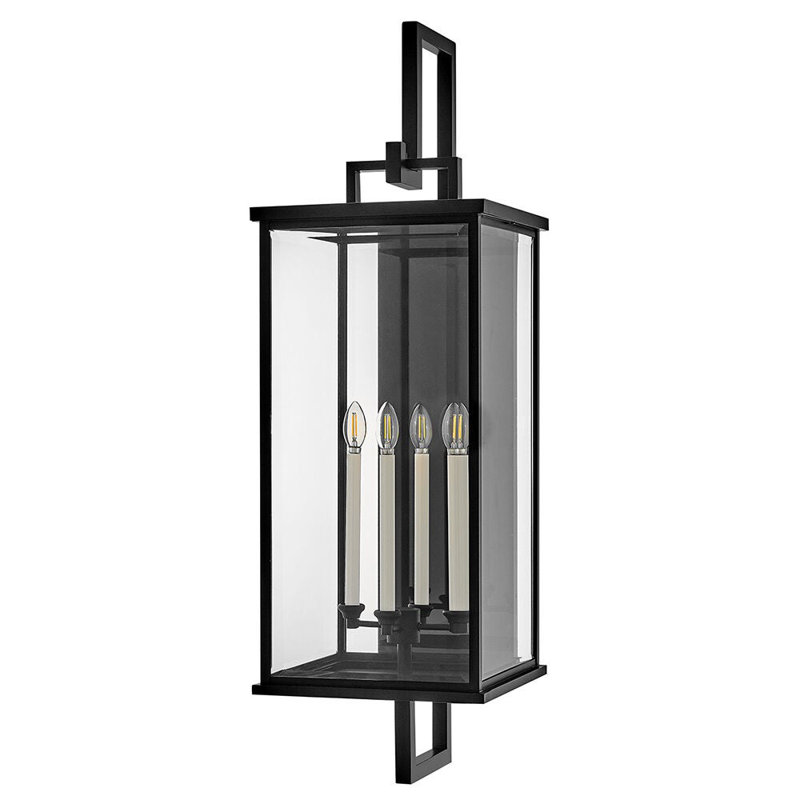 Weymouth 4 - Light Outdoor Wall Lantern, Black