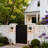 Zeringue 1-Light Modern Black Exterior Wall Lantern