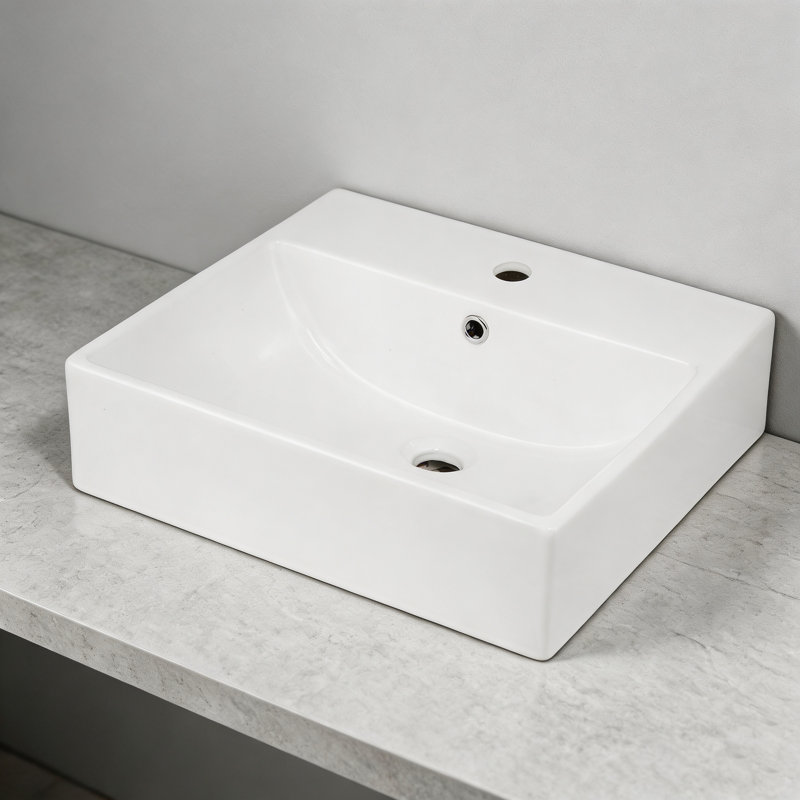 Blue Elephant Chrome Ceramic Sink, 457 × 457 × 152 mm