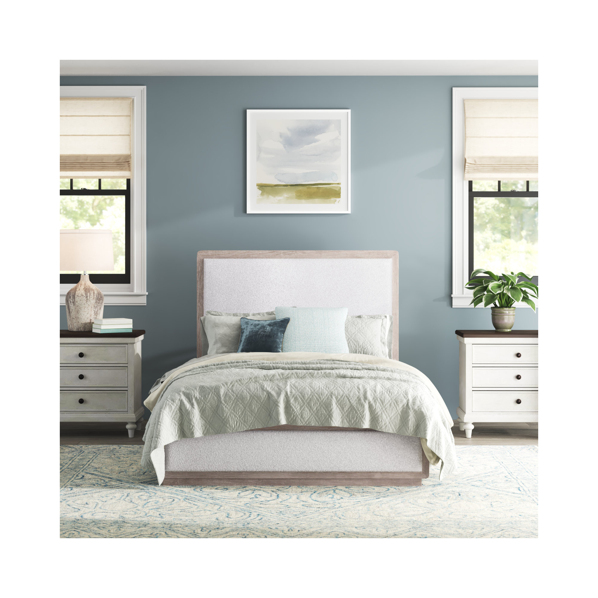 Mayhew Upholstered Bed, Queen