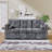 80.31" Modern Pull-Out Sofa Bed with Fold-Down Backrest, Built-In Side Table, Convertible Sleeper Couch with Tufted Cushions-119966358