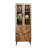Elser 27 " W Mango Glass and Solid Wood China Cabinet