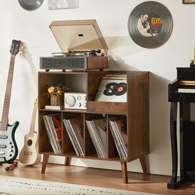 Large Record Player Stand