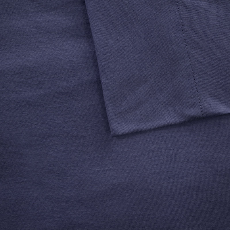 King Dark Grey Polyester Jersey Knit Sheet Set