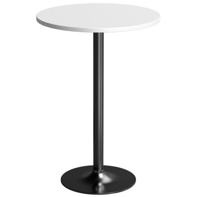 39.5" Pedestal Height Dining Tables, Round Bistro Bar Tables
