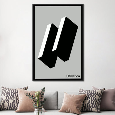 «Happy Helvetica» par The Usual Designers, impression sur toile tendue