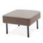 Repose-pieds en tissu beige avec rangement intelligent, confort de salon moderne
