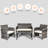 Alyssya 4 Piece Rattan Sofa Seating Group-768863449