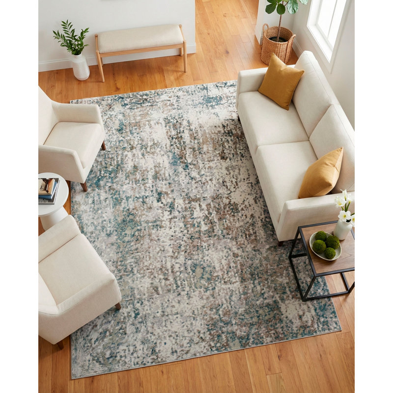 Dilara Area Rug in Grey, Rectangle 7'8" x 10'10"