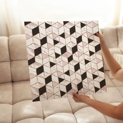Abstract Geometric Pattern I Mid-Century Modern Unframed Art Print