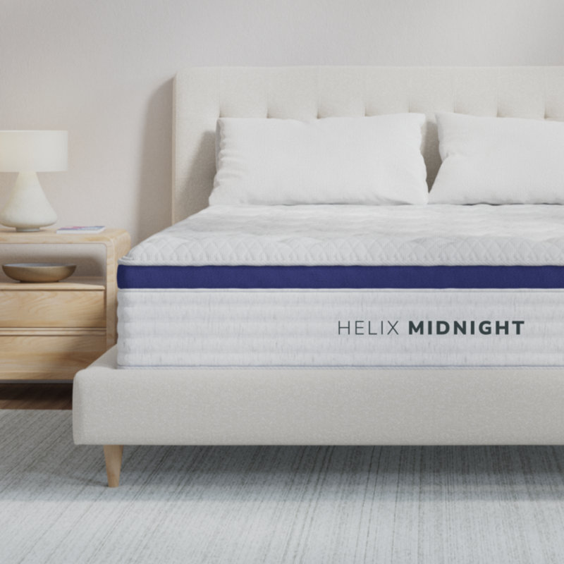 Matelas Helix Midnight avec plateau-coussin GlacioTex, Lit simple