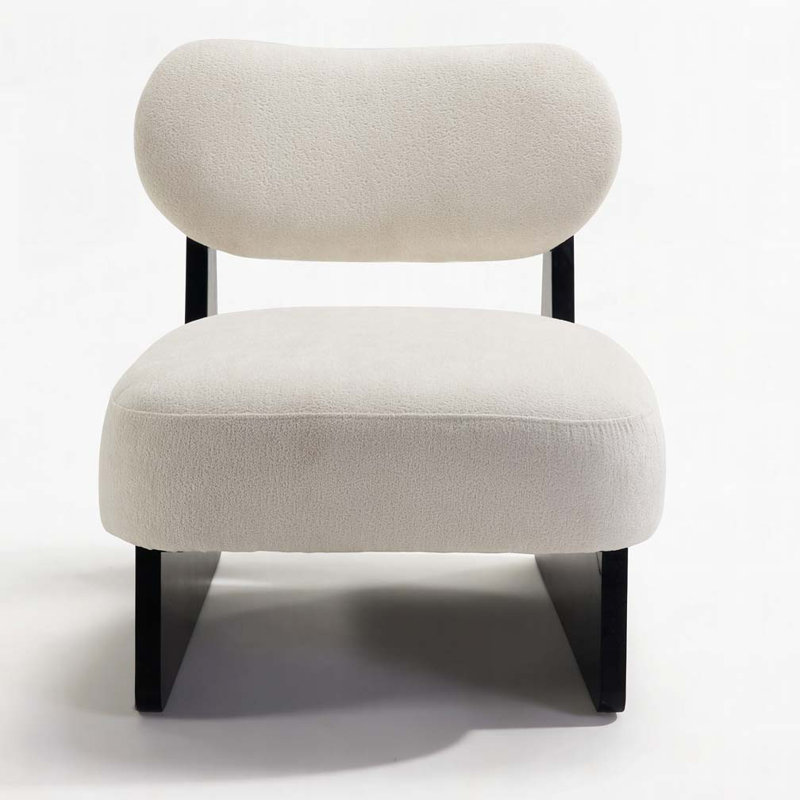 Fauteuil d'appoint en tissu Boucle