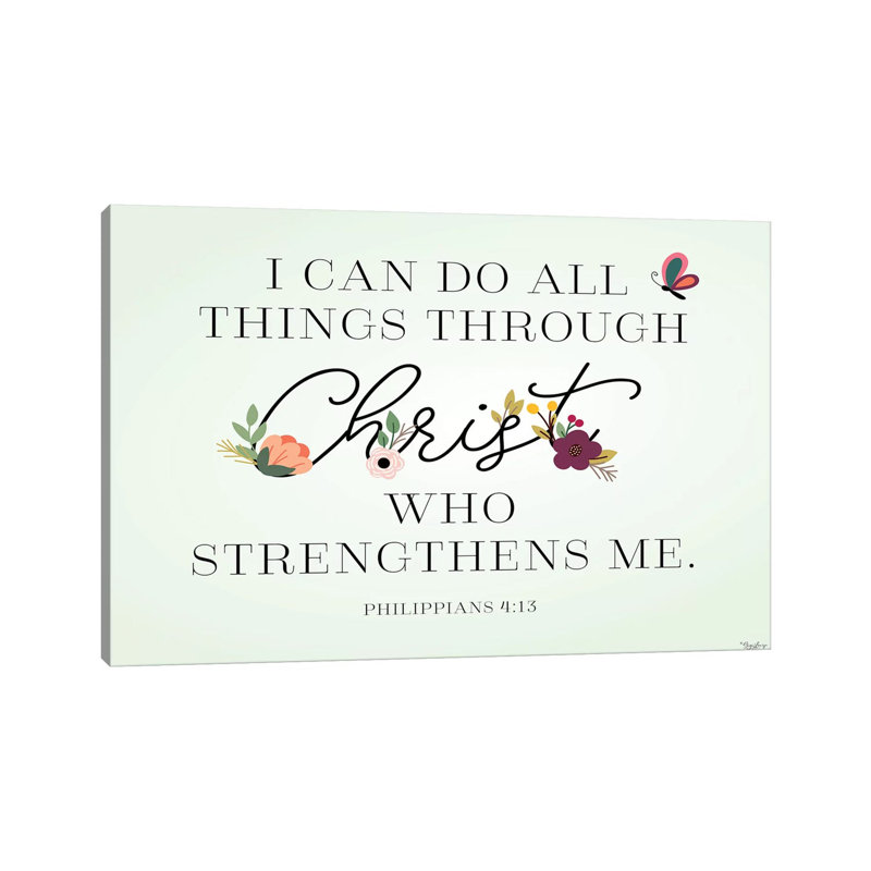 Christ Strengthens by Gigi Louise - Print on Canvas, Wrapped Canvas, 45.72cm H x 66.04cm W x 3.81cm D