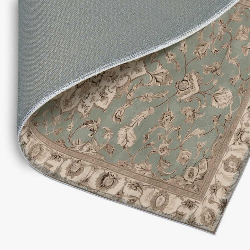 Tapis gris d'intérieur et d'extérieur Tabriz, Rectangulaire 8 pi x 10 pi