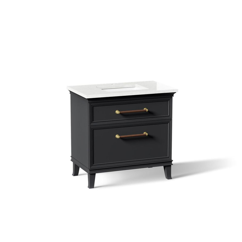 Artifacts Vanity 36 Inches Combo, Slate Gray