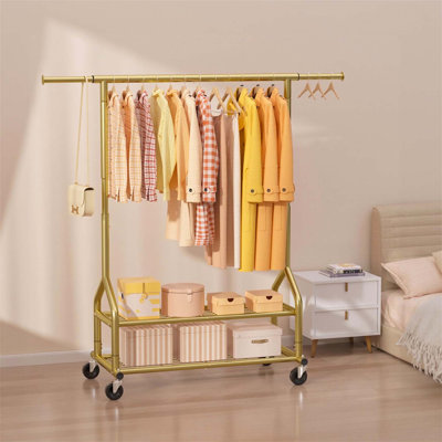 Bonville Adjustable Rolling Clothing Rack