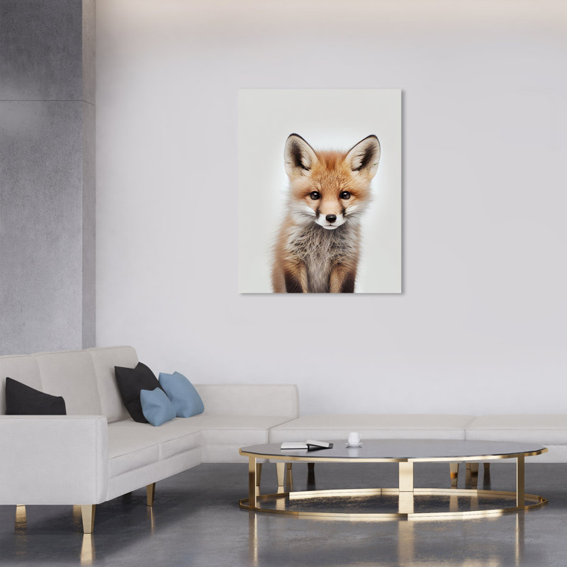 «Baby Animal Fox» par Wynwood Studio, H 36 po x l 30 po x P 0,8 po