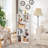 Melgarejo White Cubby Bookshelf, 42-Inch Modern 5-Tier Tall Geometric Bookcase, Freestanding Storage Organizer with Multiple Open Shelves, Floor Standing Small Space Display Storage Cabinet for Living Room, Bedroom, or Home Office-1708927297
