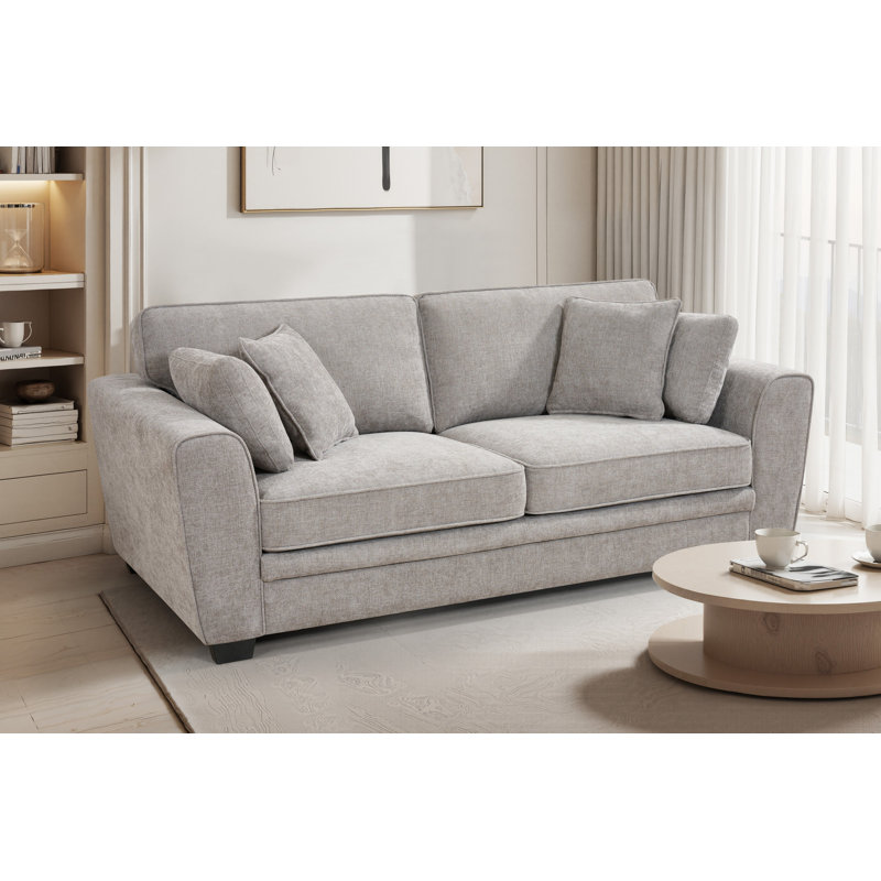 Hullinger 3 Seater Chenille Sofa