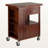 Dalton Walnut Finish Extendable Top Kitchen Cart With Casters, 33.02" H X 43.02" W X 18.17" D