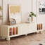 Meuble télé en bois massif de style crème moderne-104907229-104907228