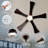 42" Smart DC Ceiling Fan with LED Light, 6-Speed Remote & Timer