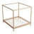 Solid Wood Canopy Bed, Natural-754369811