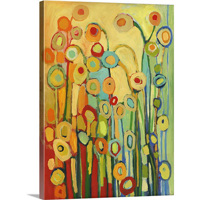 «Noleen Dance of the Flower Pods», peinture sur toile