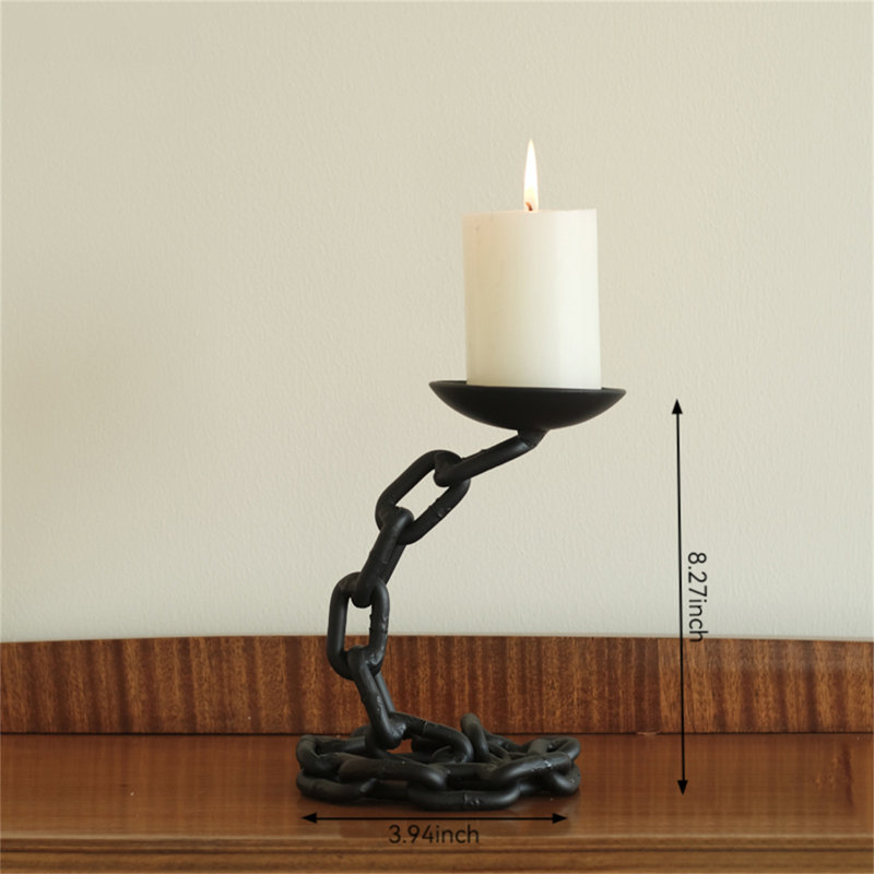 8.27'' H Metal Tabletop Candlestick